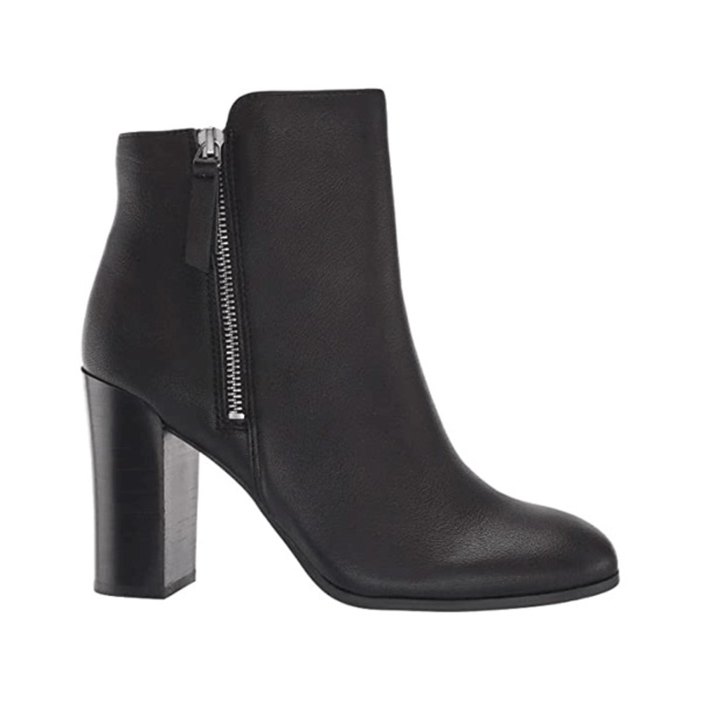 Kenneth Cole Black Justin Zip Bootie Leather
